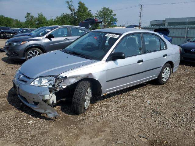 1HGES16314L008220 - 2004 HONDA CIVIC DX VP SILVER photo 1