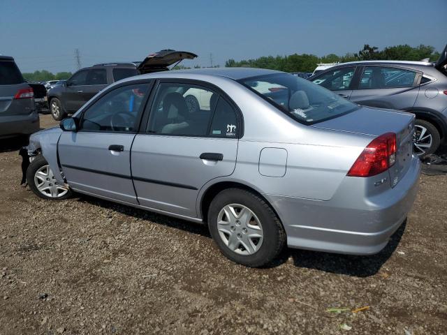 1HGES16314L008220 - 2004 HONDA CIVIC DX VP SILVER photo 2