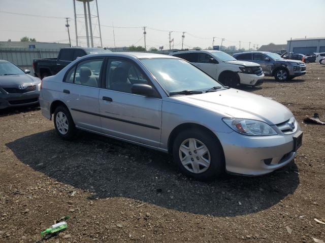 1HGES16314L008220 - 2004 HONDA CIVIC DX VP SILVER photo 4