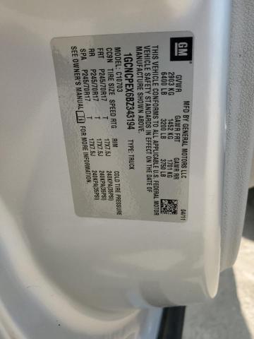 1GCNCPEX6BZ343194 - 2011 CHEVROLET SILVERADO C1500 银色 照片 12