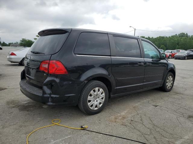 2V4RW4DG2BR670703 - 2011 VOLKSWAGEN ROUTAN S BLACK photo 3