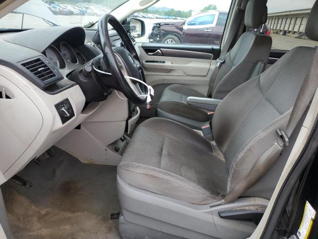 2V4RW4DG2BR670703 - 2011 VOLKSWAGEN ROUTAN S BLACK photo 7