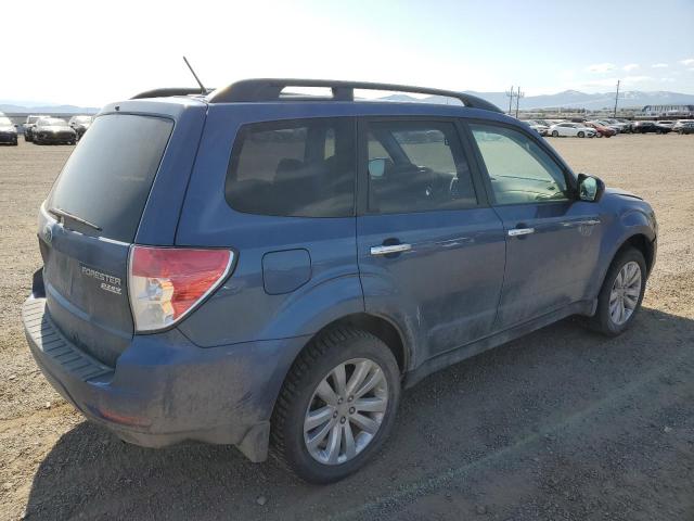 JF2SHADC1BH757295 - 2011 SUBARU FORESTER 2.5X PREMIUM BLUE photo 3