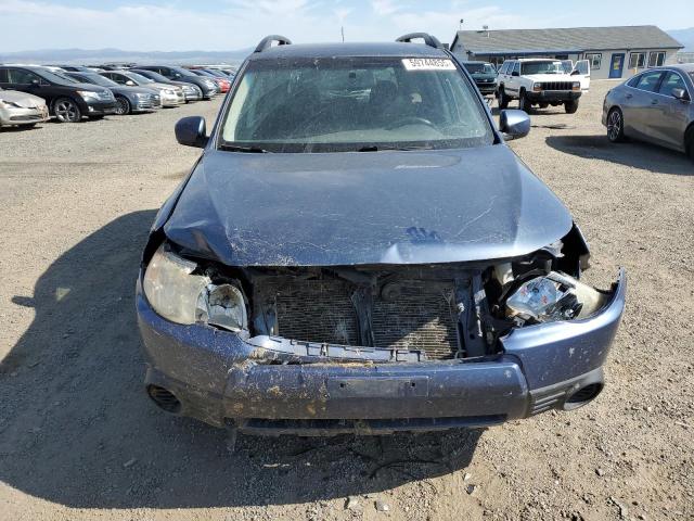 JF2SHADC1BH757295 - 2011 SUBARU FORESTER 2.5X PREMIUM BLUE photo 5