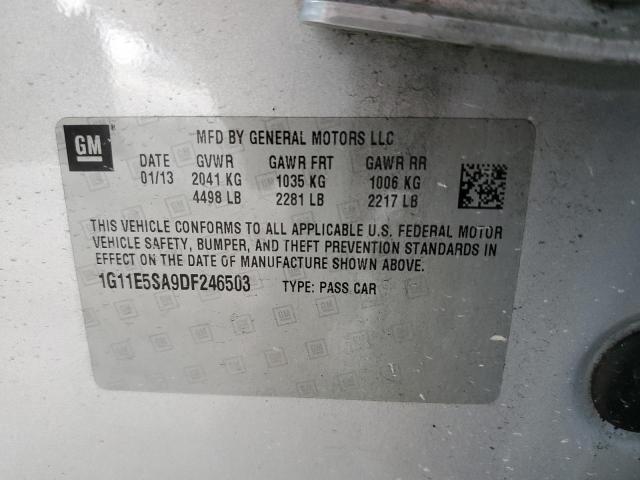 1G11E5SA9DF246503 - 2013 CHEVROLET MALIBU 2LT SILVER photo 10