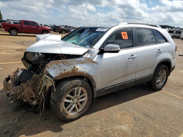 5XYKT4A62EG474981 - 2014 KIA SORENTO LX SILVER photo 1