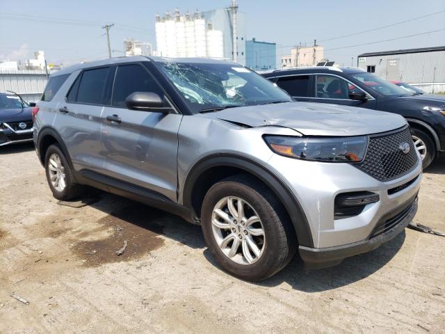 1FM5K8AB9NGB80832 - 2022 FORD EXPLORER POLICE INTERCEPTOR 银色 照片 4