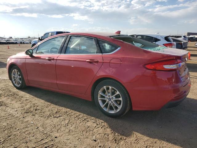 3FA6P0LU7LR112096 - 2020 FORD FUSION SE RED photo 2