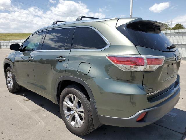5TDJKRFH3FS150089 - 2015 TOYOTA HIGHLANDER XLE Yaşıl foto 2