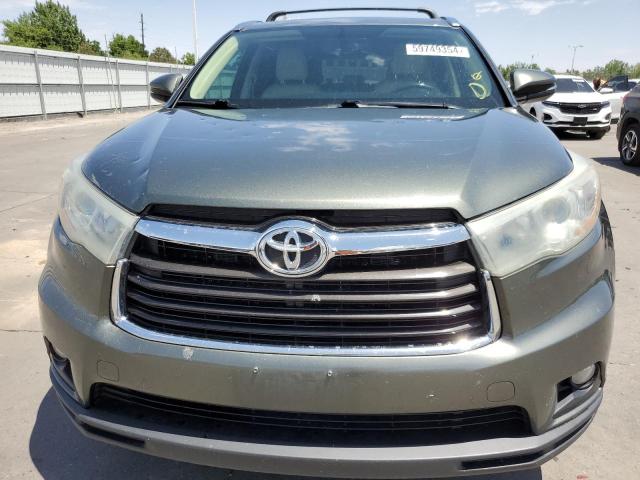 5TDJKRFH3FS150089 - 2015 TOYOTA HIGHLANDER XLE Yaşıl foto 5