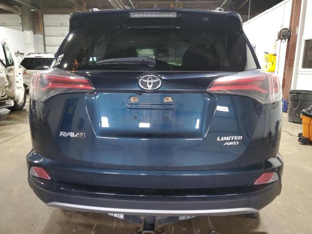 JTMDFREV8HJ169617 - 2017 TOYOTA RAV4 LIMITED BLUE photo 6