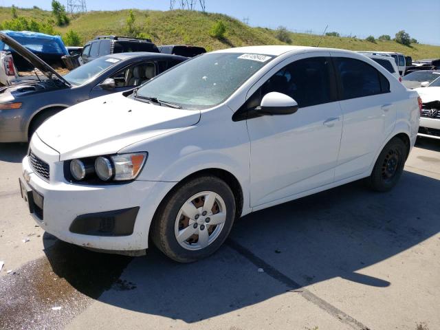 1G1JB5SH2F4110959 - 2015 CHEVROLET SONIC LS WHITE photo 1