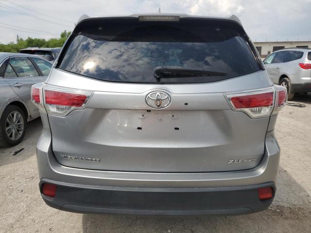 5TDJKRFH3ES023468 - 2014 TOYOTA HIGHLANDER XLE SILVER photo 6