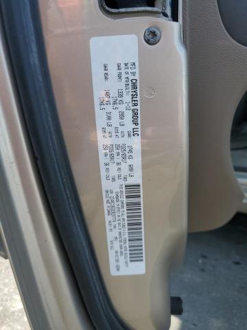 2C4RC1BG3CR237770 - 2012 CHRYSLER TOWN & COU TOURING 金色 照片 13