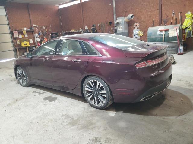 3LN6L5FC3JR605028 - 2018 LINCOLN MKZ RESERVE ბურგუნდია ფოტო 2