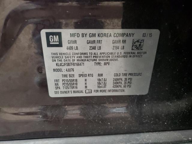 KL4CJFSB7FB166471 - 2015 BUICK ENCORE CONVENIENCE 棕色 照片 13