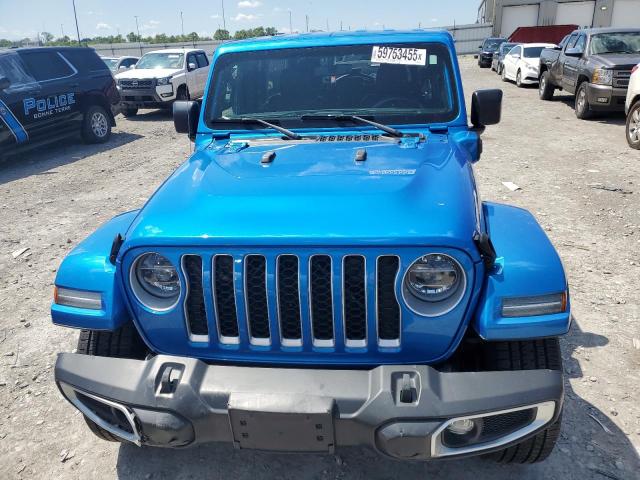 1C4JJXP60MW839265 - 2021 JEEP WRANGLER U SAHARA 4XE BLUE photo 5