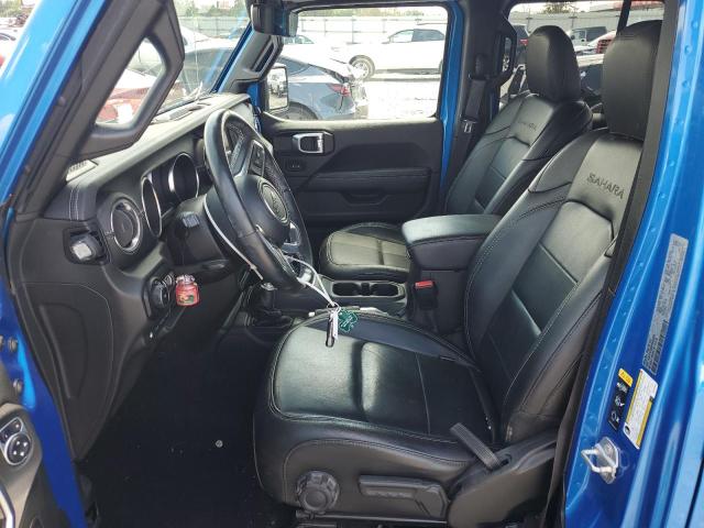 1C4JJXP60MW839265 - 2021 JEEP WRANGLER U SAHARA 4XE BLUE photo 7