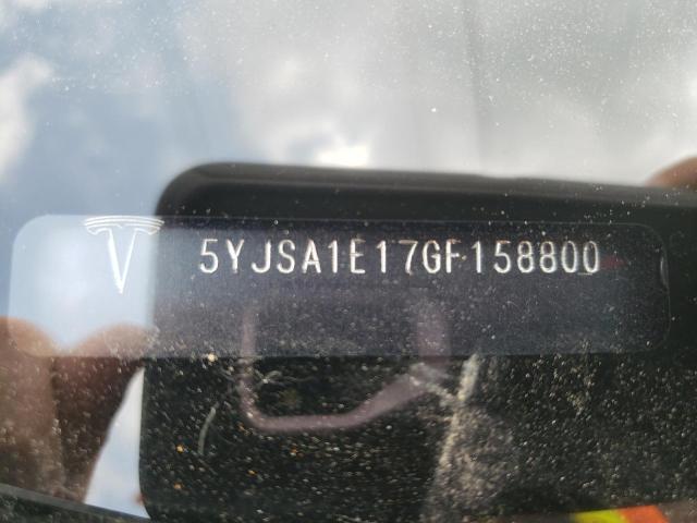 5YJSA1E17GF158800 - 2016 TESLA MODEL S BLUE photo 12