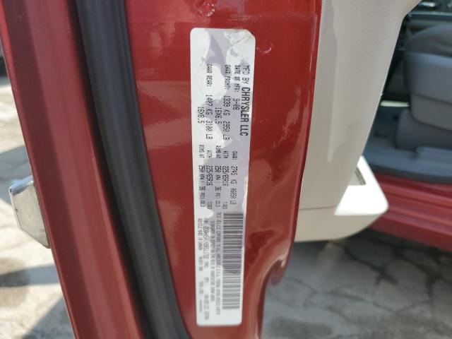 2D8HN54149R511722 - 2009 DODGE GRAND CARA SXT MAROON photo 13