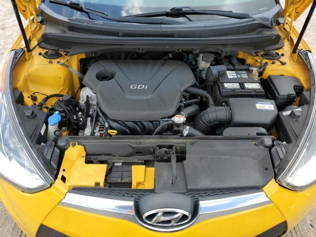 KMHTC6AD5GU299458 - 2016 HYUNDAI VELOSTER YELLOW photo 11