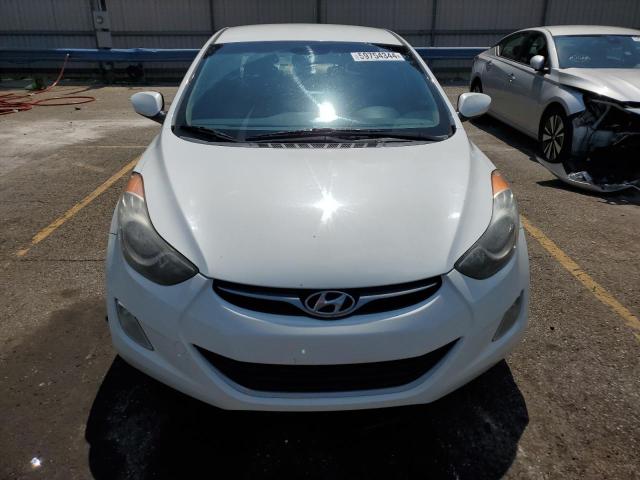 5NPDH4AE0CH082928 - 2012 HYUNDAI ELANTRA GLS WHITE photo 5