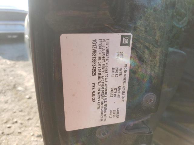 1G1ZW53126F243525 - 2006 CHEVROLET MALIBU SS 黑色 照片 12