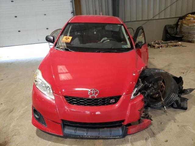 2T1LE4EEXAC017762 - 2010 TOYOTA COROLLA MA S RED photo 5