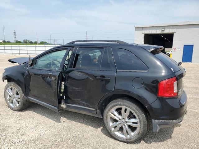 2FMDK4JC6DBA94378 - 2013 FORD EDGE SEL BLACK photo 2