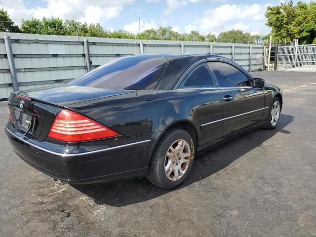 WDBPJ75J22A019795 - 2002 MERCEDES-BENZ CL 500 BLACK photo 3