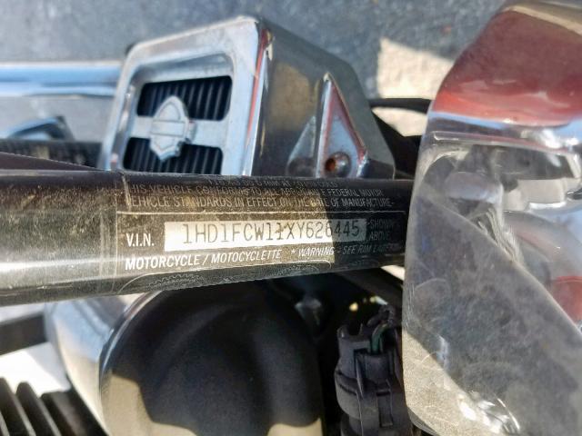 1HD1FCW11XY626445 - 1999 HARLEY-DAVIDSON FLHTCUI  photo 10