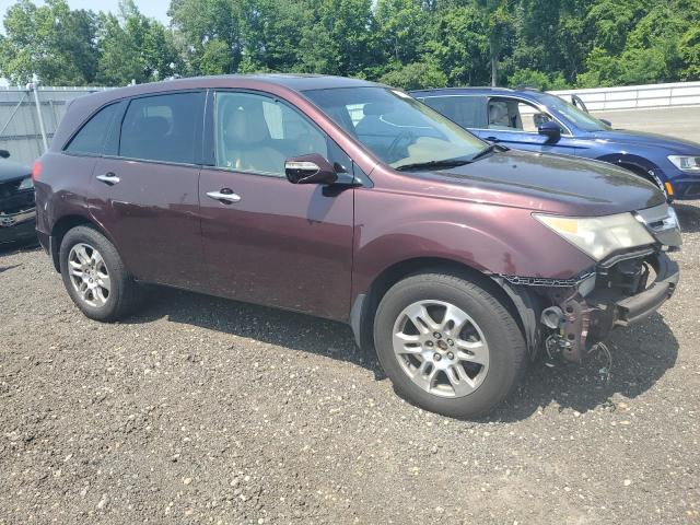 2HNYD28689H519344 - 2009 ACURA MDX TECHNOLOGY იასამნისფერი ფოტო 4