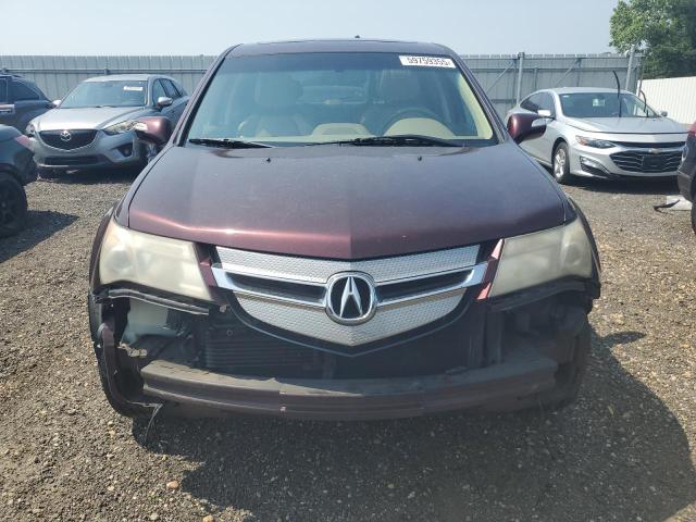 2HNYD28689H519344 - 2009 ACURA MDX TECHNOLOGY იასამნისფერი ფოტო 5