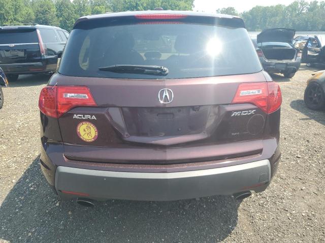 2HNYD28689H519344 - 2009 ACURA MDX TECHNOLOGY იასამნისფერი ფოტო 6