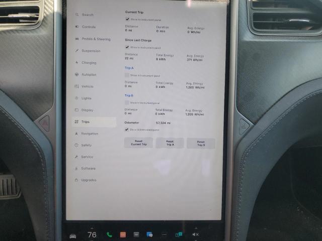 5YJSA1E27JF259576 - 2018 TESLA MODEL S Boz foto 9