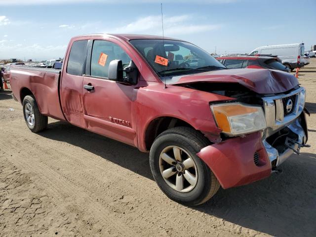 1N6AA06F18N340783 - 2008 NISSAN TITAN XE RED photo 4