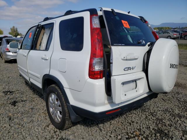 JHLRD78986C013368 - 2006 HONDA CR-V SE WHITE photo 3