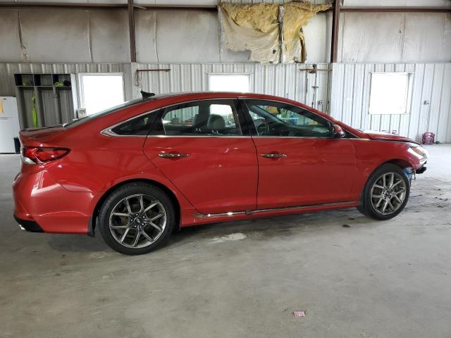 5NPE34AB2KH735962 - 2019 HYUNDAI SONATA LIMITED TURBO RED photo 3