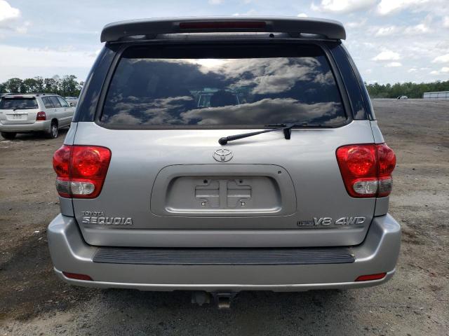 5TDBT48A56S271453 - 2006 TOYOTA SEQUOIA LIMITED SILVER photo 6