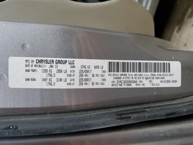 2C4RC1BG3DR645848 - 2013 CHRYSLER TOWN & COU TOURING Gümüş foto 13