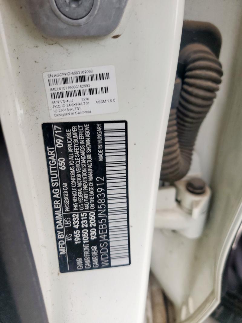 WDDSJ4EB5JN583912 - 2018 MERCEDES-BENZ CLA 250 WHITE photo 12