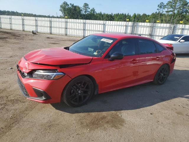 2HGFE2F51NH535336 - 2022 HONDA CIVIC SPORT RED photo 1