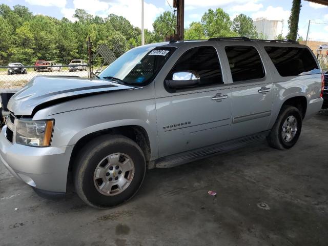 1GNSCJE00DR266822 - 2013 CHEVROLET SUBURBAN C1500 LT SILVER photo 1