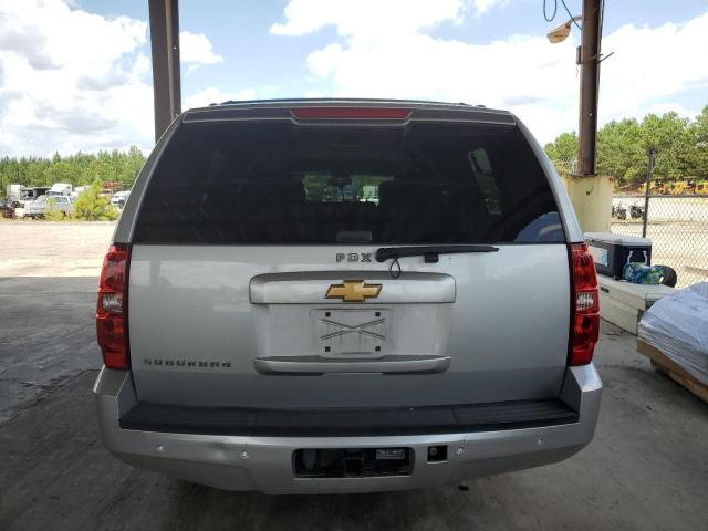 1GNSCJE00DR266822 - 2013 CHEVROLET SUBURBAN C1500 LT SILVER photo 6