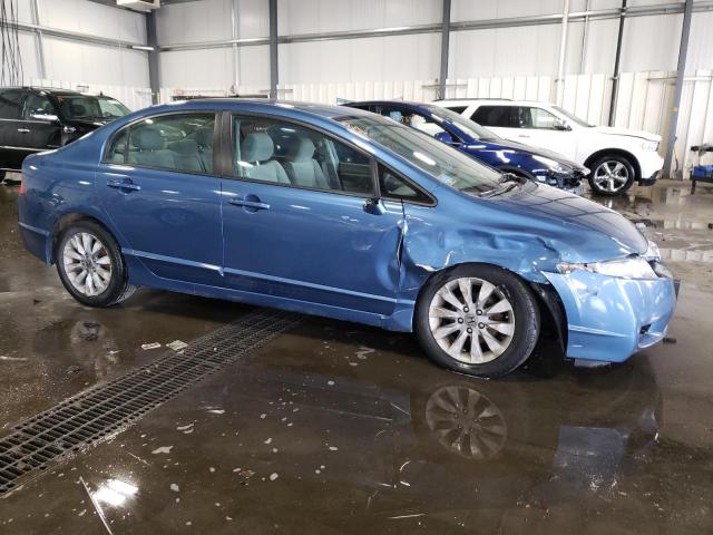 19XFA1F81BE040107 - 2011 HONDA CIVIC EX BLUE photo 4