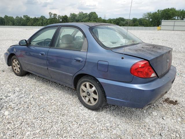 KNAFB121625209309 - 2002 KIA SPECTRA BASE BLUE photo 2