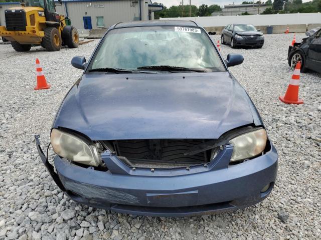 KNAFB121625209309 - 2002 KIA SPECTRA BASE BLUE photo 5