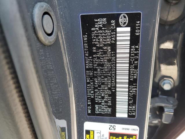 4T1DAACK6SU533611 - 2025 TOYOTA CAMRY XSE SILVER photo 13