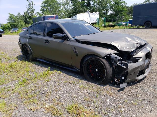 WBS43AY01NFM56007 - 2022 BMW M3 COMPETITION ნაცრისფერი ფოტო 4
