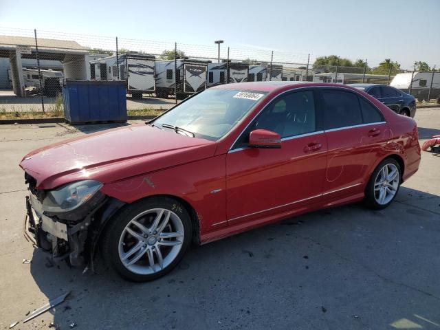 WDDGF4HBXCR198778 - 2012 MERCEDES-BENZ C 250 RED photo 1